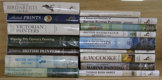 A quantity of reference books relating mostly to English Artists and Their Art